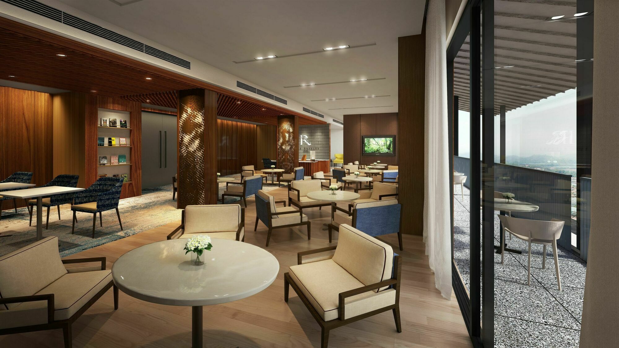 โรงแรมฮาร์ดร็อค เดซารู โคสต์ เดอซารู ภายนอก รูปภาพ The Club lounge at KLIA